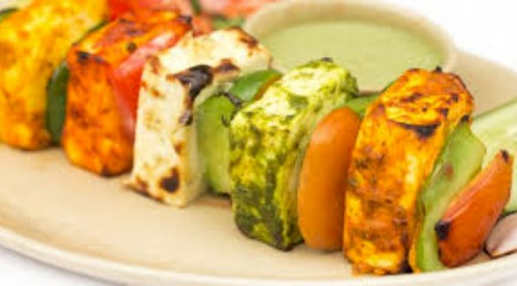 Tiranga Paneer Shehzadi Tikka Recipe