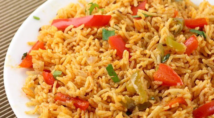 Capsicum Pulao Recipe | How to make Capsicum Pulao