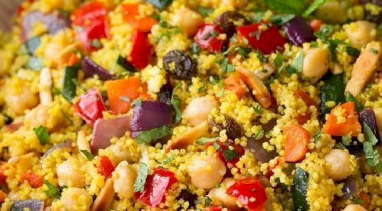 Moroccan Mushroom Couscous Salad Recipe