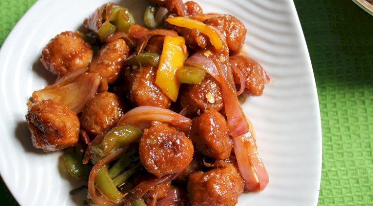 Chilli Soya Nuggets Recipe