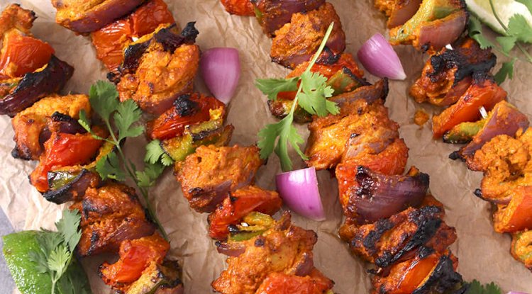 Grilled Chicken Garlic Tikka Recipe