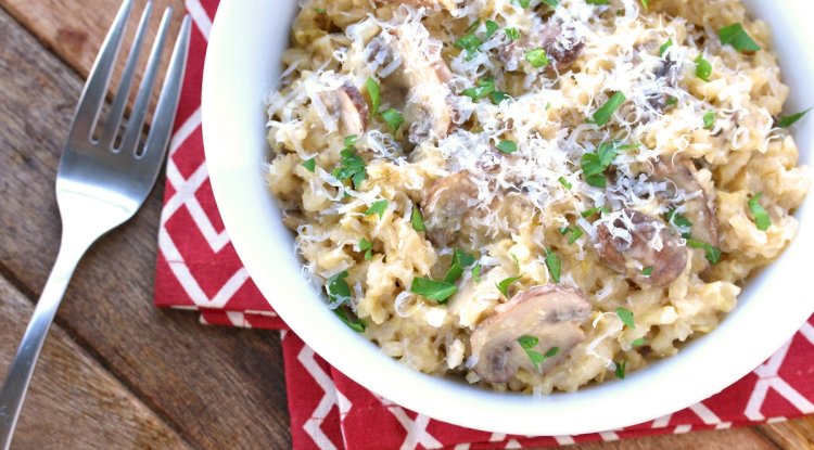 Rice and Mushroom Risotto Recipe