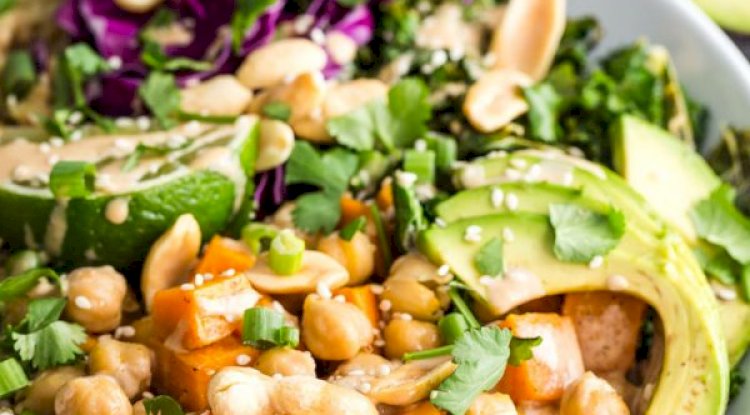 Sweet Potato with White Chickpeas with Hummus Recipe