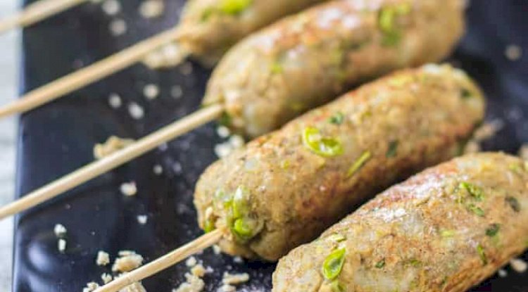 Soyabean, Pea and Oat Kebabs Recipe