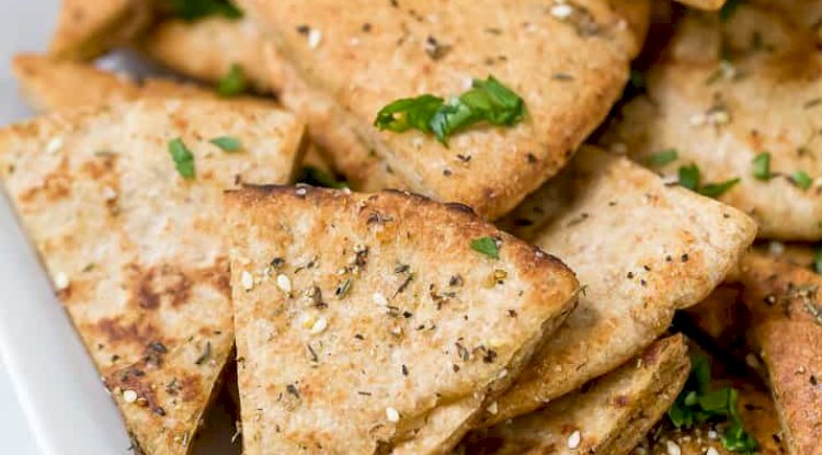 Salted Pita Wedges Recipe