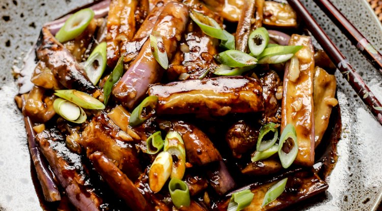 Eggplant in Garlic sauce Recipe