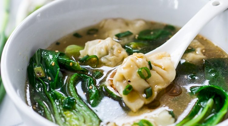 Veg Wonton Soup Recipe