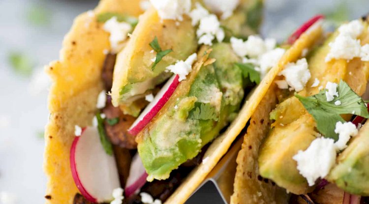 Vegetarian Tacos with Goat Cheese Recipe