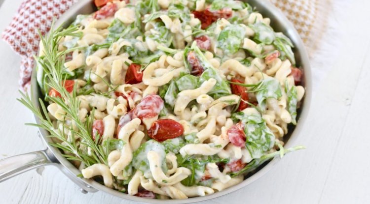 Chickpea Pasta with Almonds and Parmesan Recipe