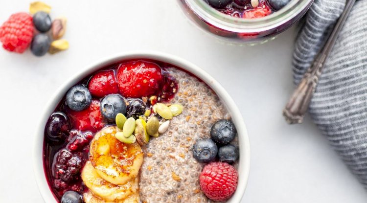 Chia Seed Bowl with Almond Milk Recipe