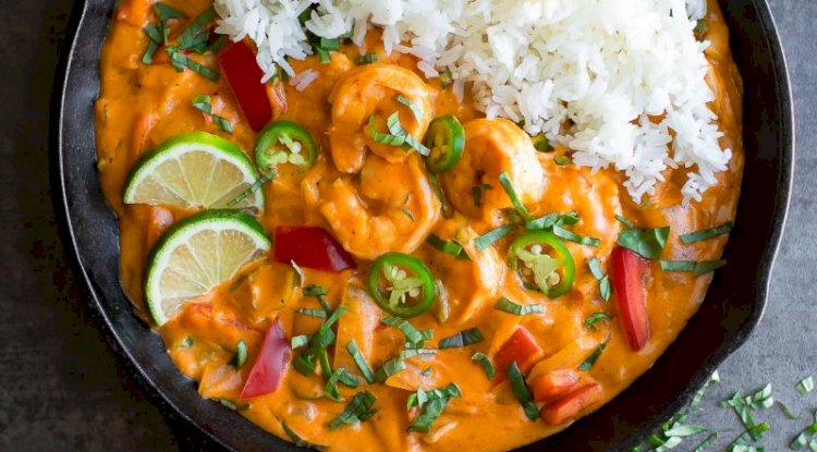 Tomato Olive Shrimp Curry Recipe