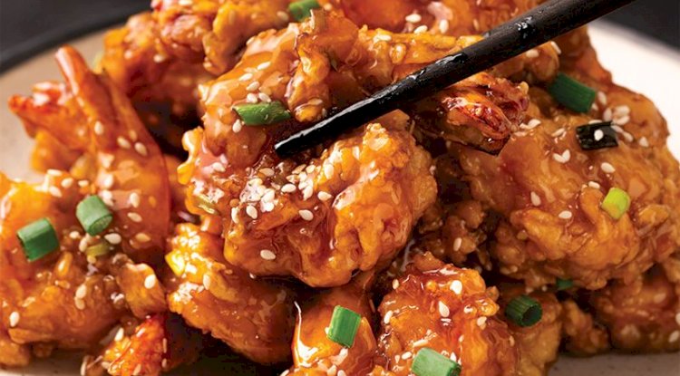 Honey Schezwan Shrimps Recipe