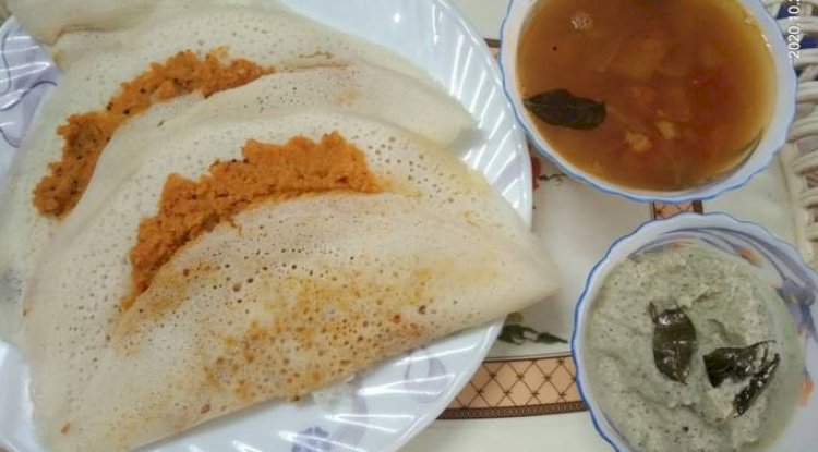 Spicy Carrot Dosa Recipe