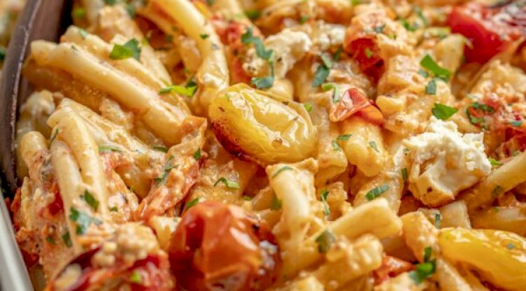 Baked Feta Cheese and Tomato Pasta Recipe
