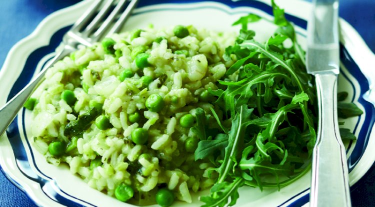 Pea Mascarpone Risotto Recipe
