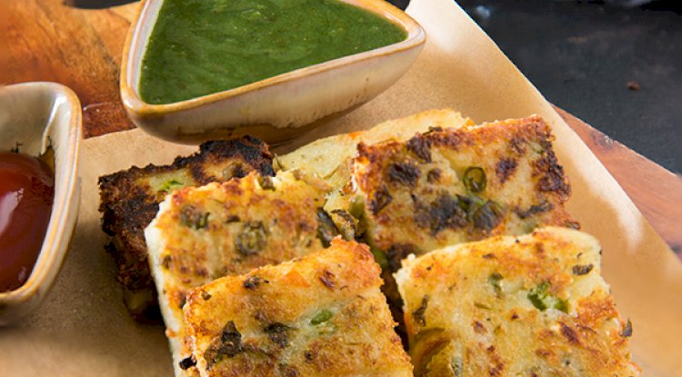 Sooji Veggie Squares Recipe
