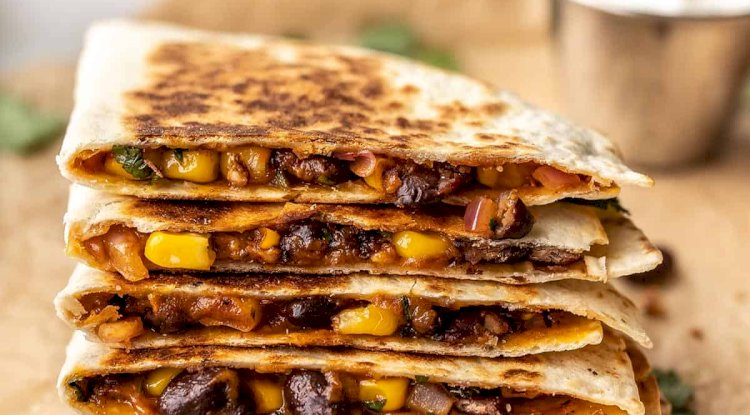 Spicy Beans Quesadilla Recipe