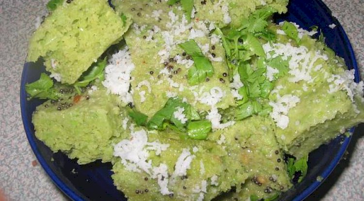 Green Peas Dhokla Recipe