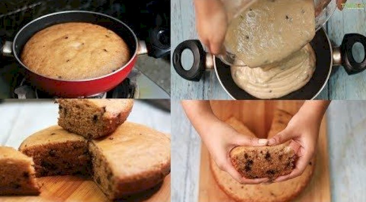 Banana Cake without Oven and Egg Recipe
