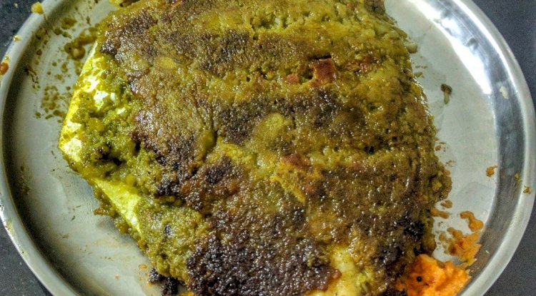 Green Masala Pomfret Fry Recipe