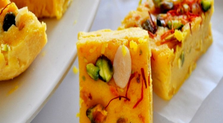 Bread Custard Barfi Recipe