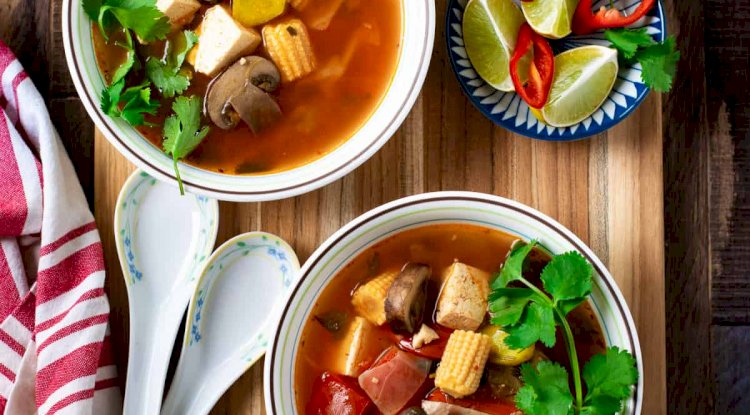 Vegetable Tom Yum Soup Recipe