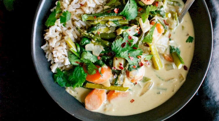 Vegetable Green Thai Curry Recipe
