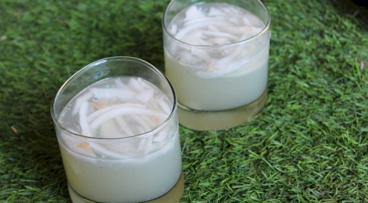 Green Coconut Pudding Recipe