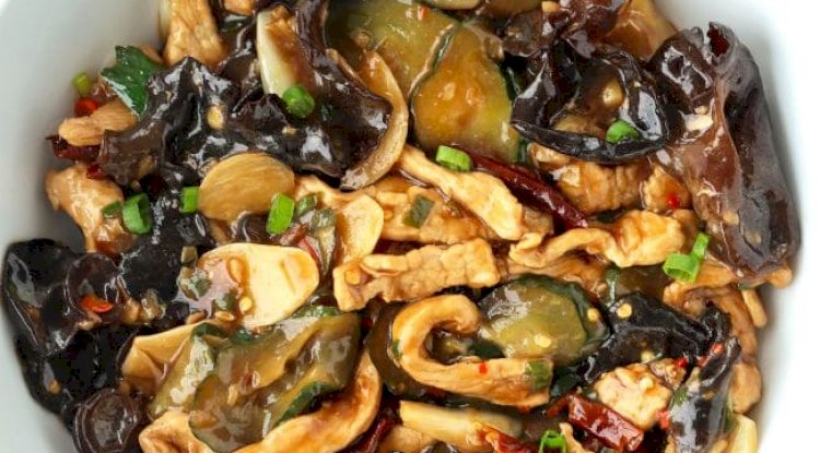 Fried Potatoes in Ginger and Mushroom Sauce Recipe