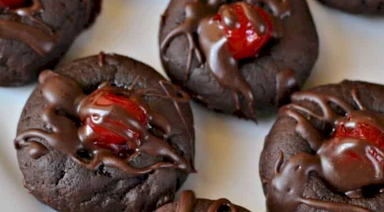 Chocolate Cherry Cookies Recipe
