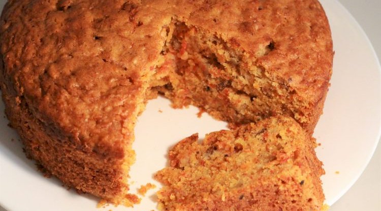 Walnut Carrot Sponge Cake Recipe