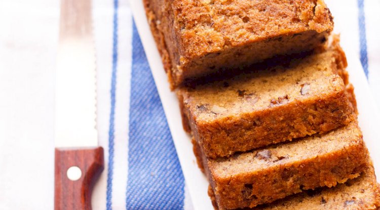Eggless Banana Milk Cake Recipe