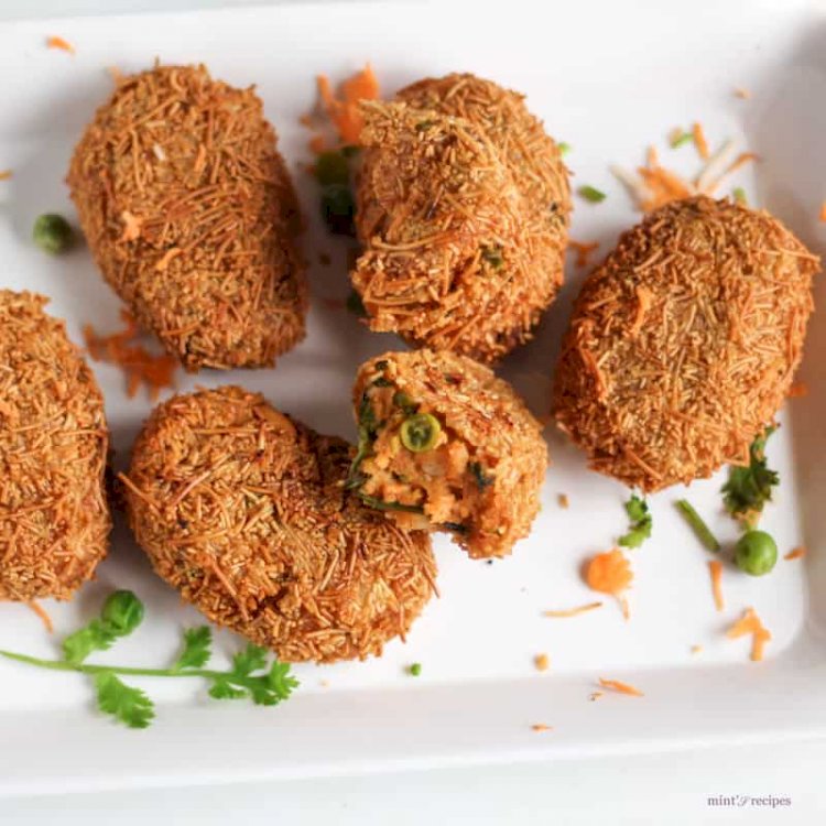 Potato Vermicelli Croquettes Recipe
