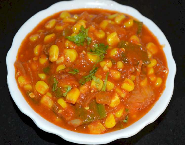 Sweet Corn and Capsicum Gravy Recipe