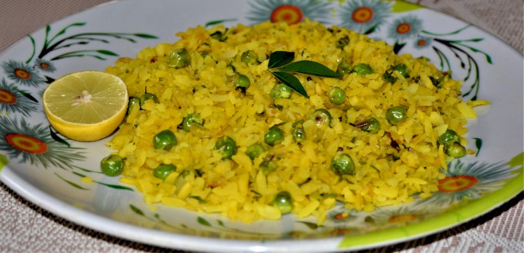 Matar Poha Recipe