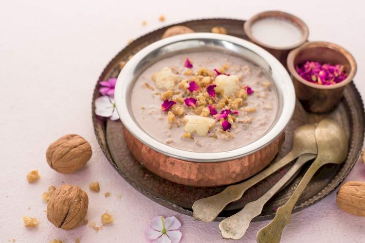 Vegan Walnut Banana Kheer Recipe
