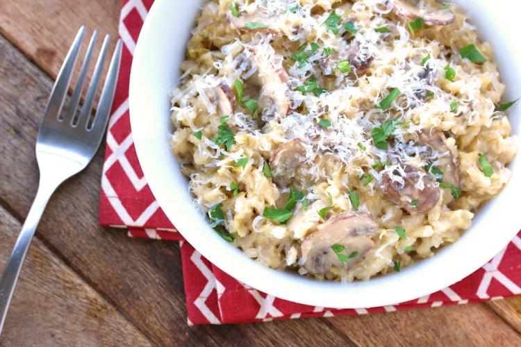 Rice and Mushroom Risotto Recipe