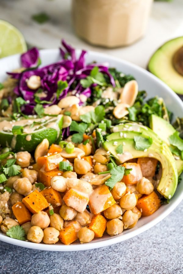 Sweet Potato with White Chickpeas with Hummus Recipe