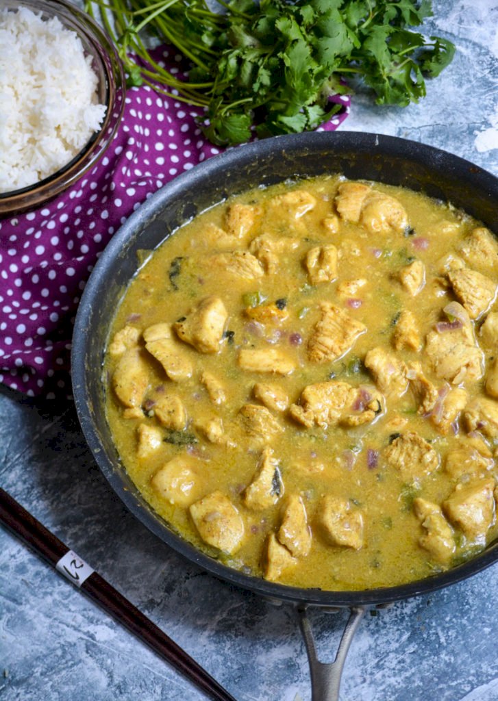 Basil Chicken Coconut Curry Recipe