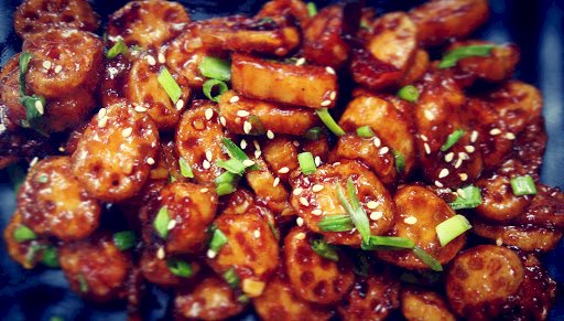 Crispy Lotus Stem in Honey Chilly Recipe