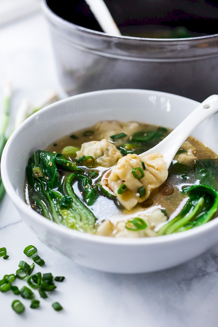 Veg Wonton Soup Recipe