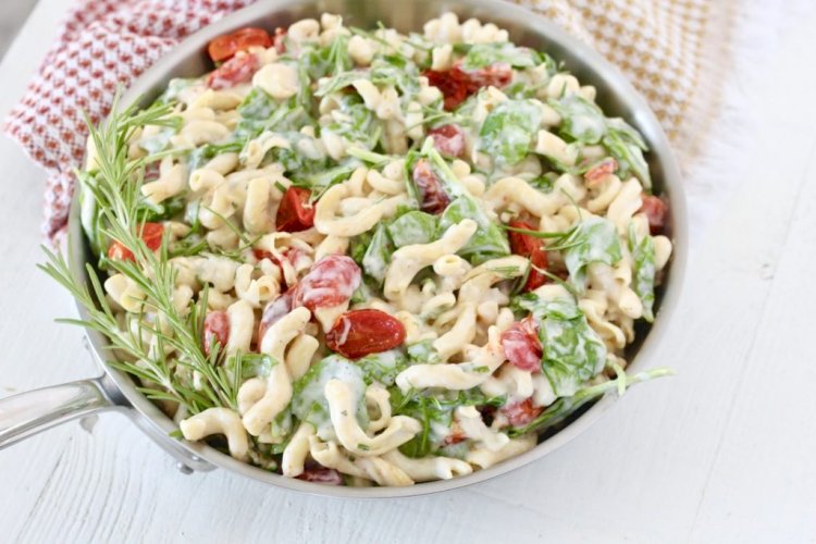 Chickpea Pasta with Almonds and Parmesan Recipe