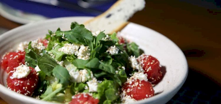 Watermelon, Feta and Amaranth Salad Recipe