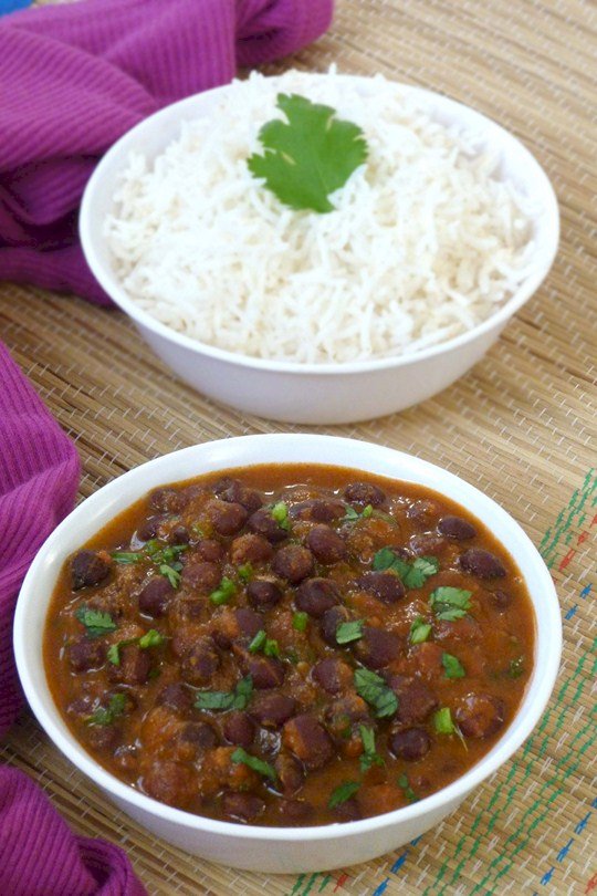 Plantain With Black Chickpea Curry Recipe