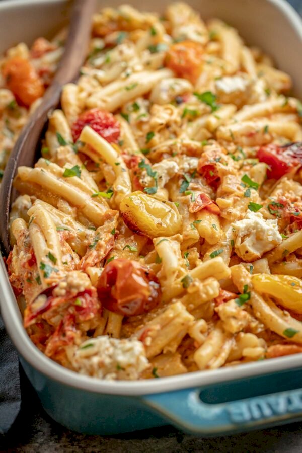Baked Feta Cheese and Tomato Pasta Recipe