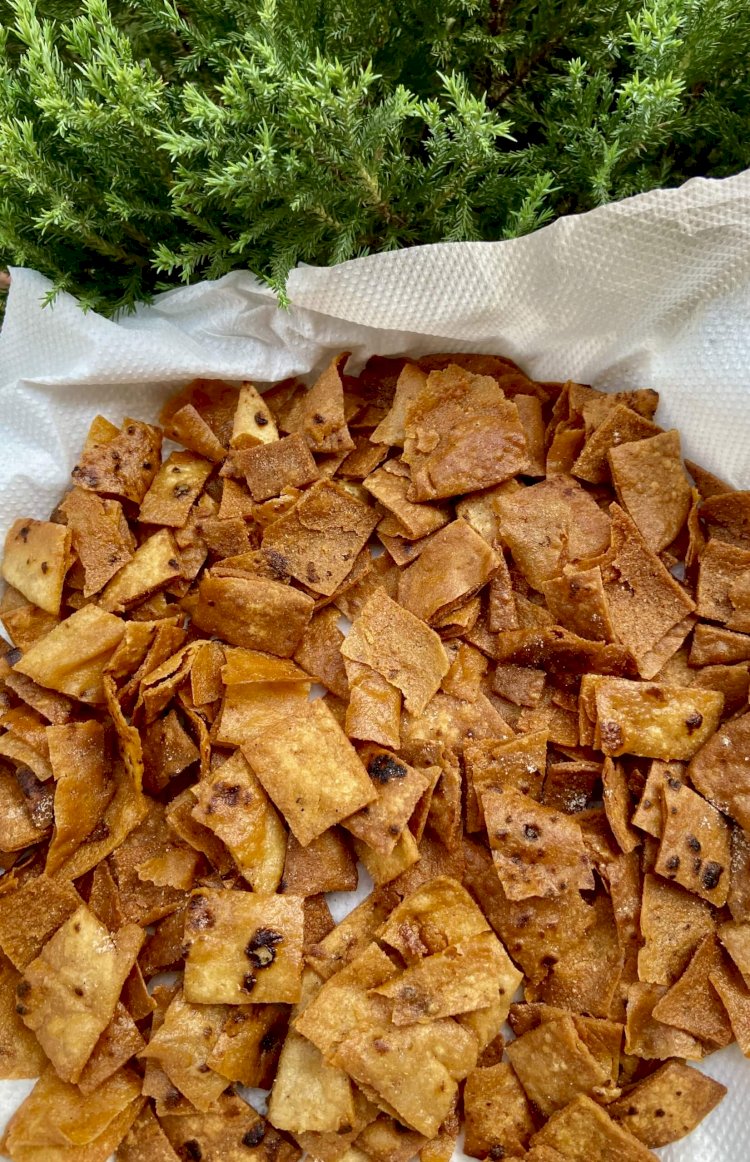 Leftover Chapati Crackers Recipe