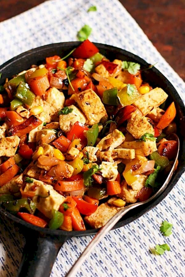Paneer Veggie Stir Fry Recipe