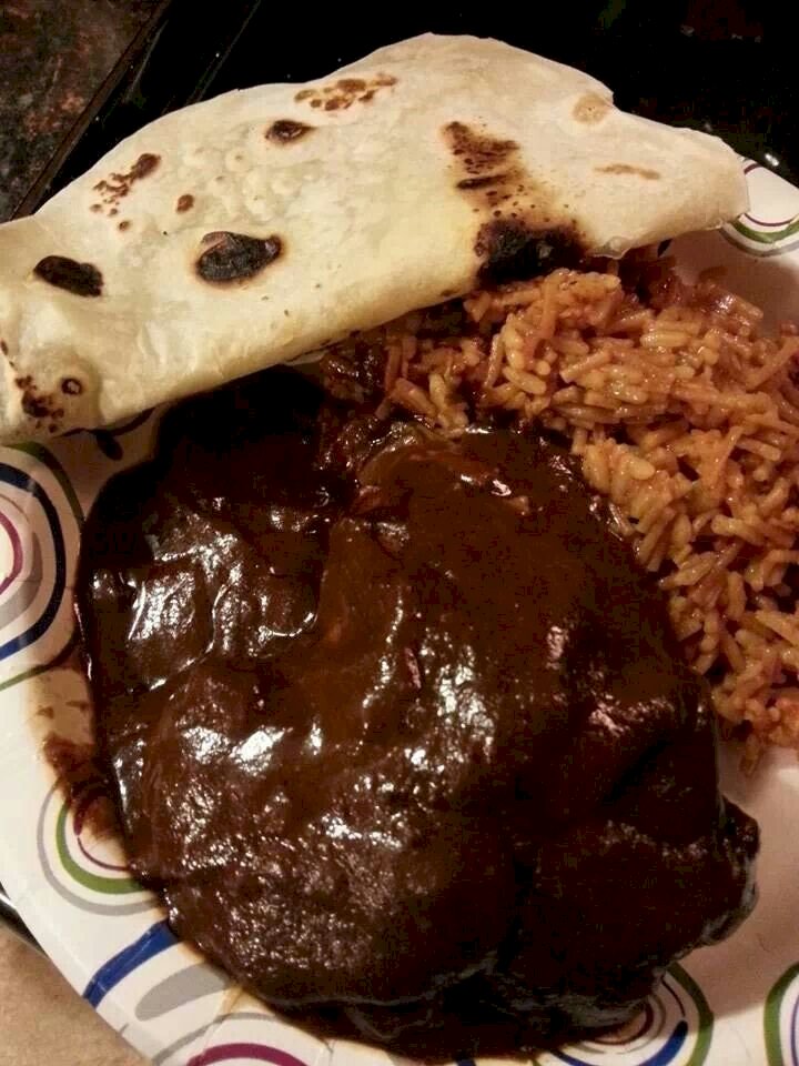 Chicken Mole with Mexican Rice Recipe