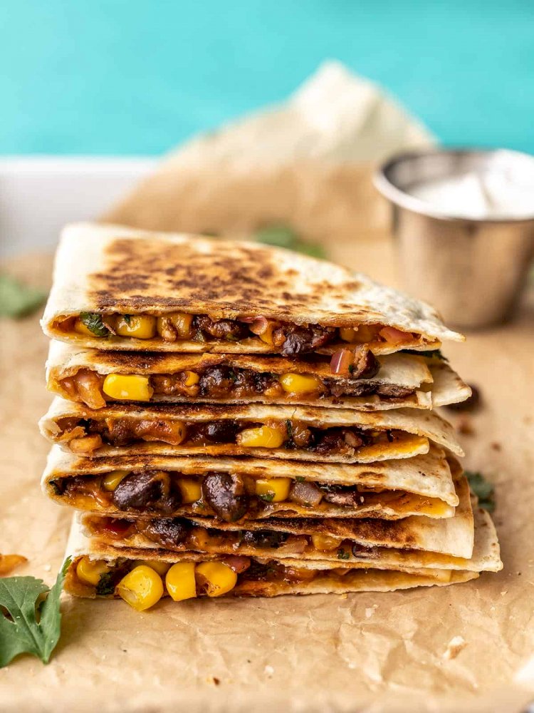 Spicy Beans Quesadilla Recipe