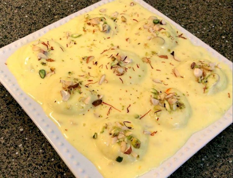 Kesar Rasmalai Recipe